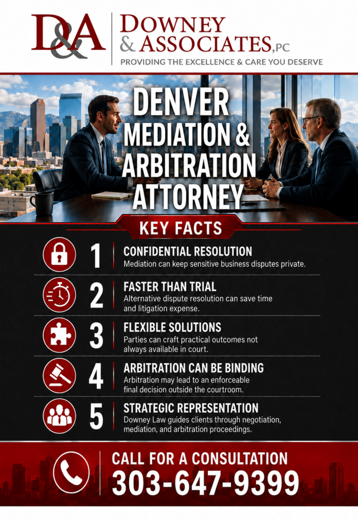 Mediation and Arbitration Attorney Infographic